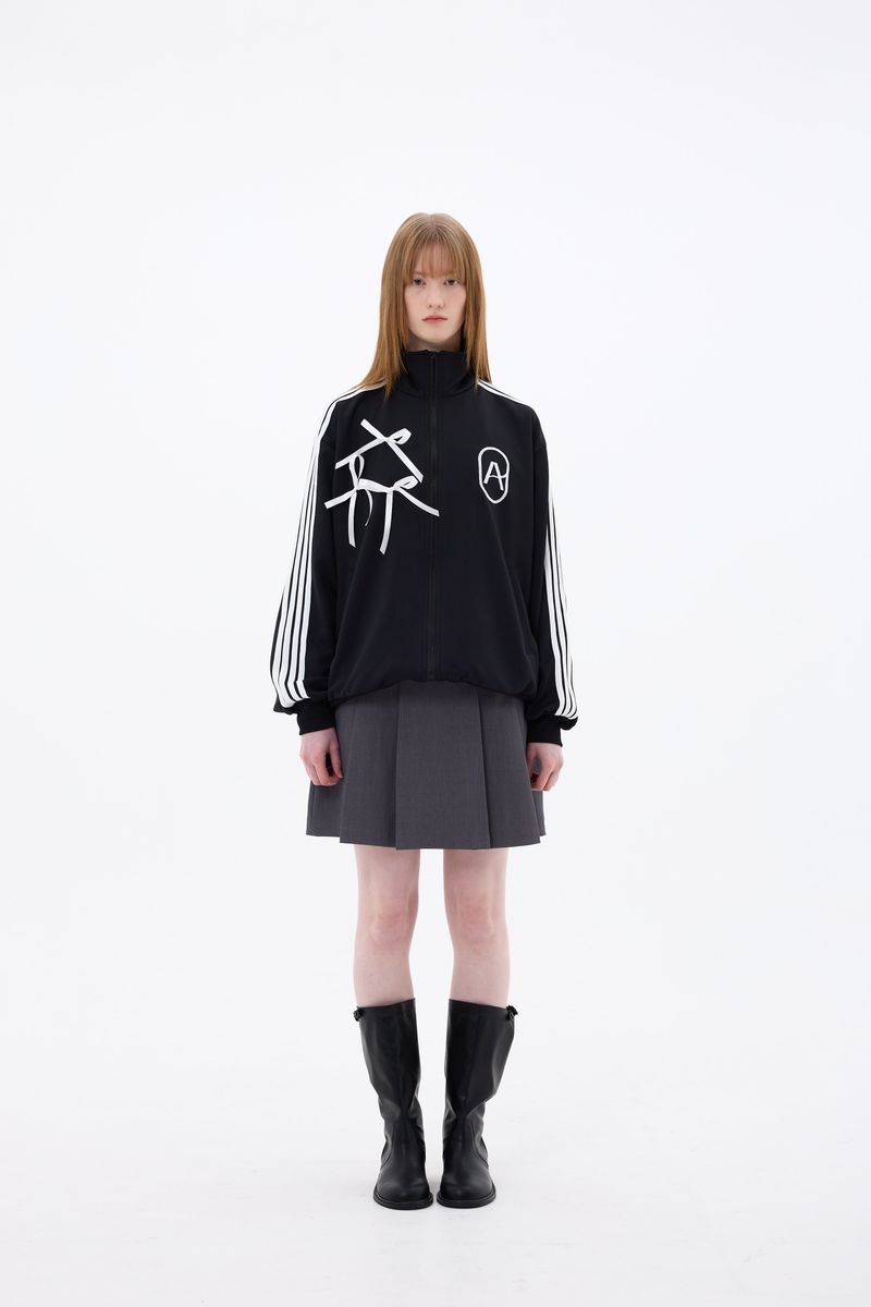 MOON NIGHT PLEATS SKIRT / CHARCOAL