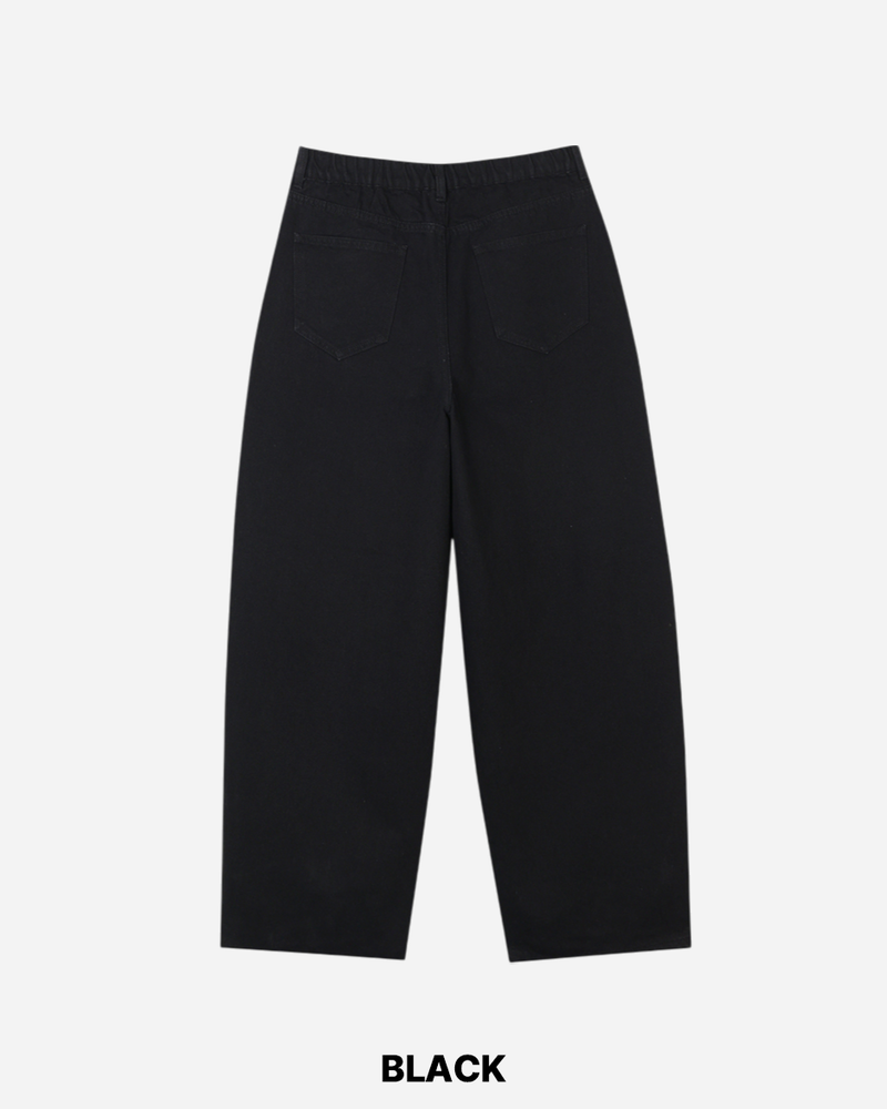 Goth Black Denim Pants