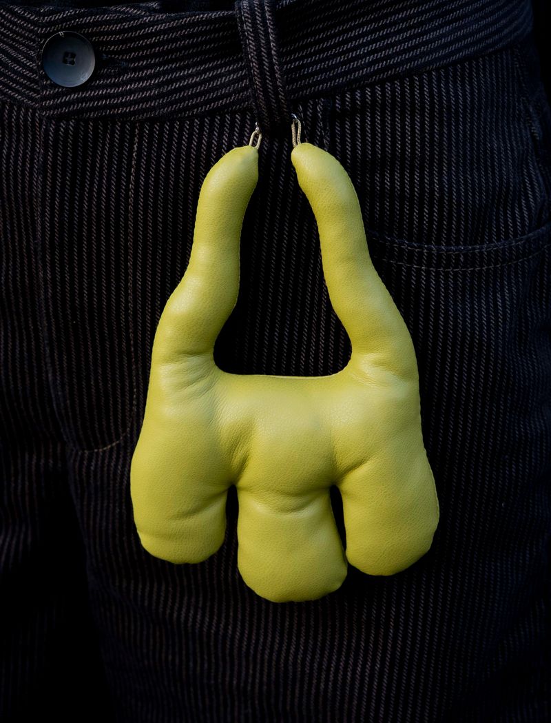 Hand Keychain - khaki