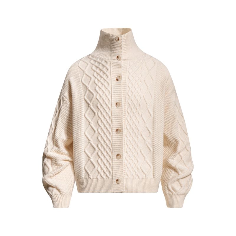 Elora Twist Cable Sweater Cardigan