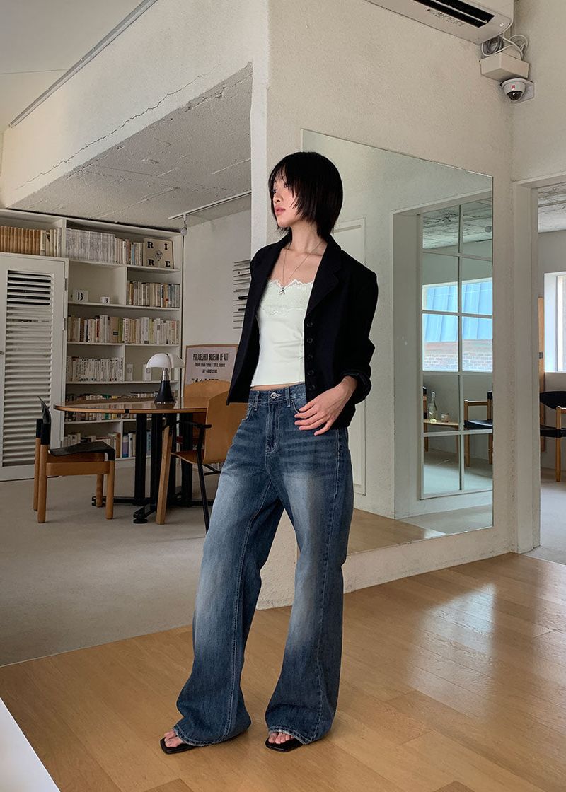 SEMI LOOSE BOOTS CUT DENIM (S-L)