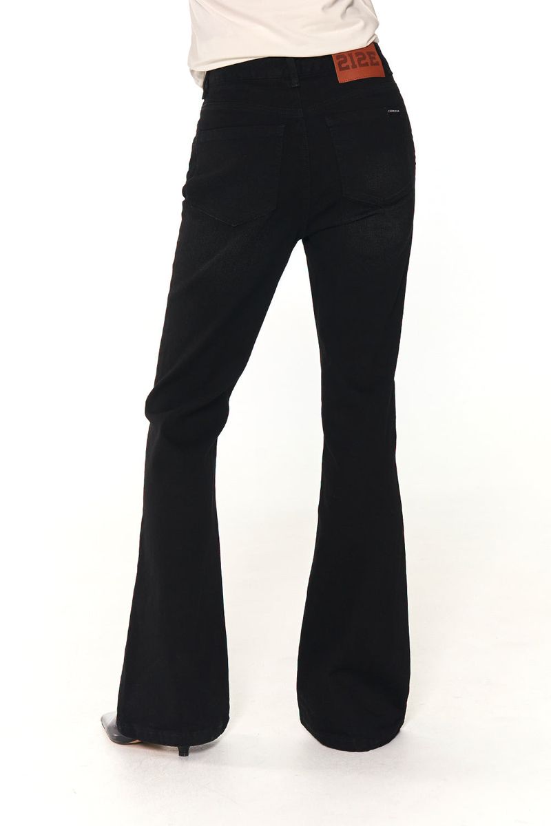 BOOTS CUT DENIM PANTS (BLACK)