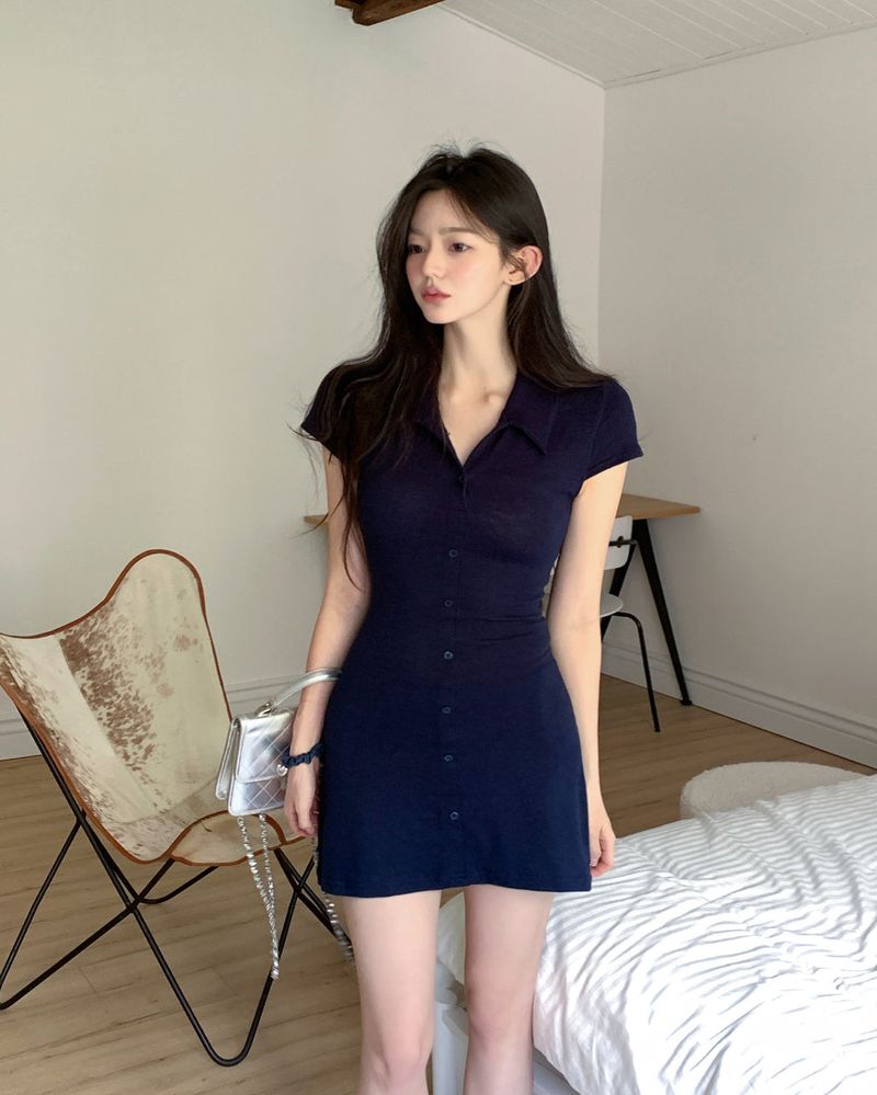 [MADE] Rubellin Collared Shirt Dress