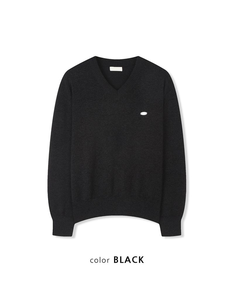 Seron V-Neck Patch Knit