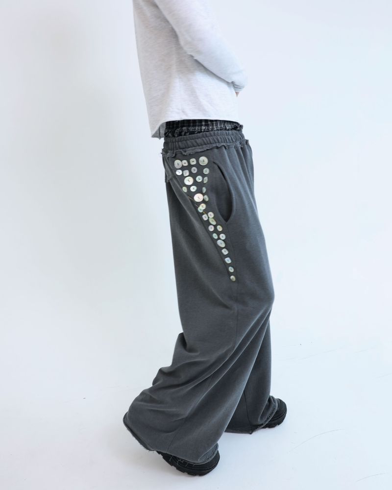Button underwear sweatpants