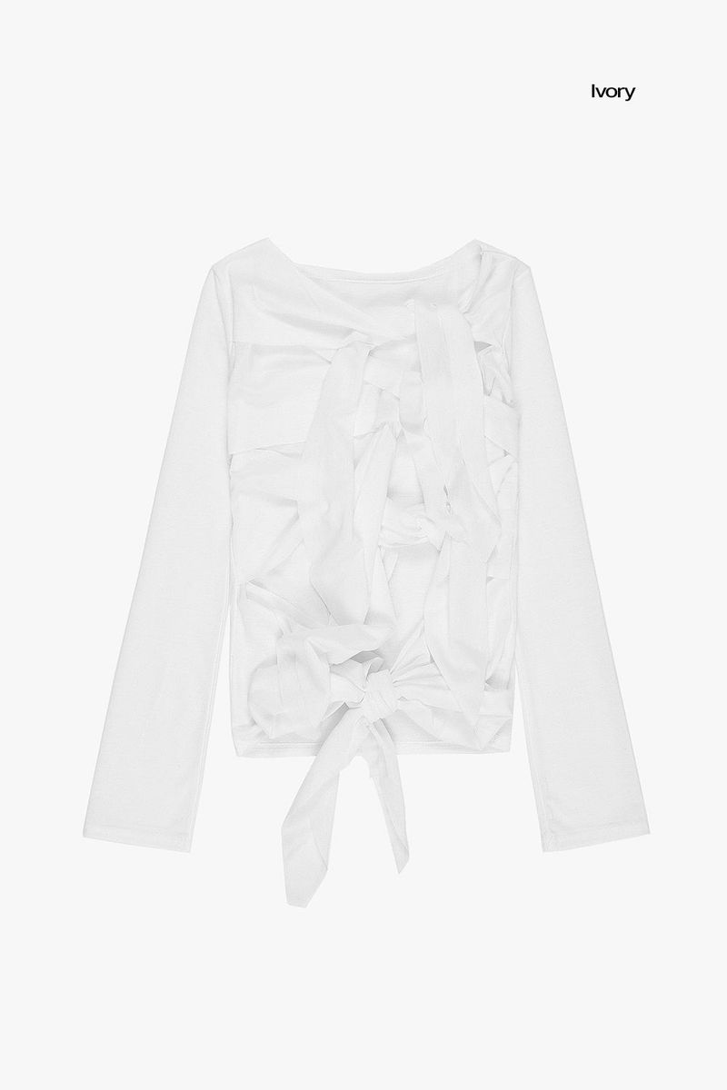 Stingray cutting knot cardigan