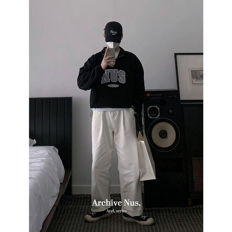 Huke x Nus. half zip-up