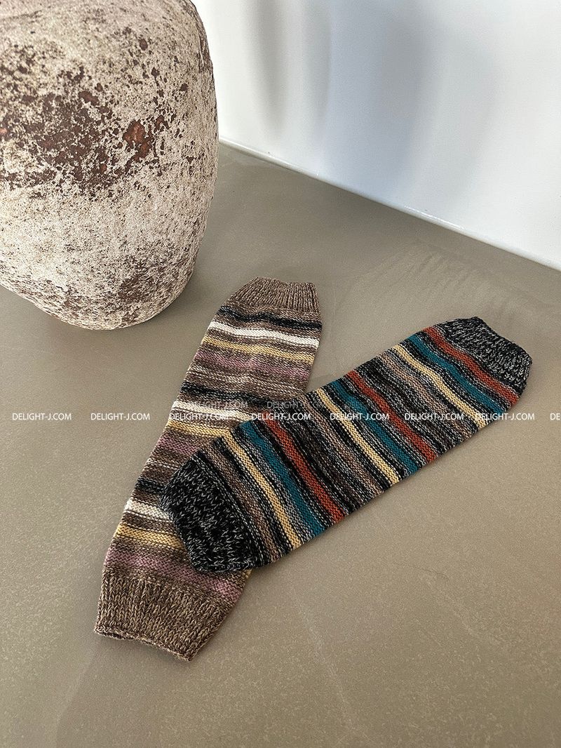 Stripe Knit Leg Warmer