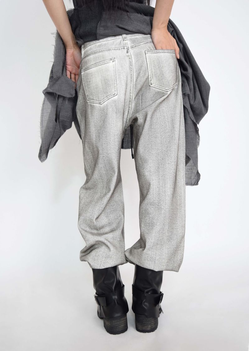 Black Spray Coated Jeans