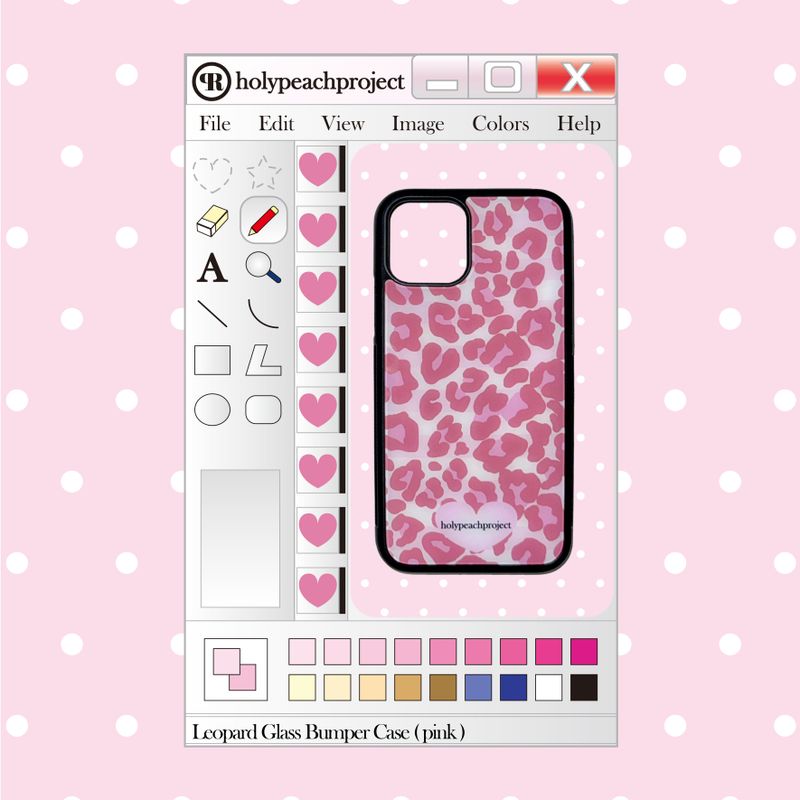 [MADE] Leopard Pink Glass Bumper iPhone Case