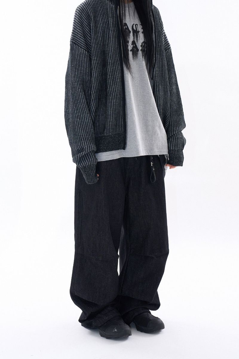 Raucohouse（ラウコハウス）の「Bont snap pocket loose denim pants（Pants）」
