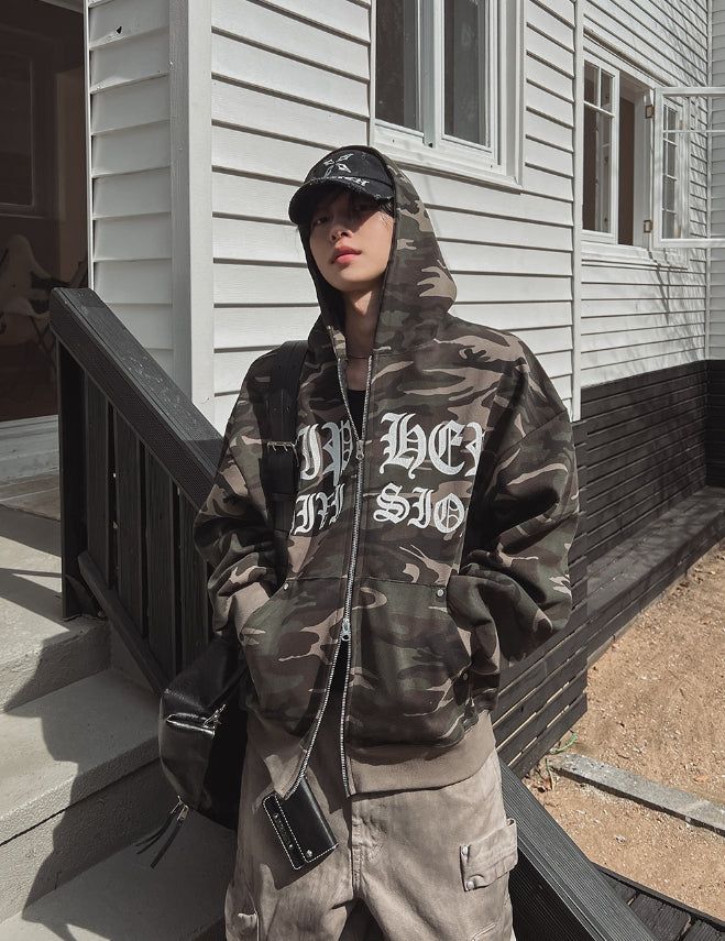 2PLAN（ツープラン）の「Cypher Camo Hoodie Zip-Up（Tops）」
