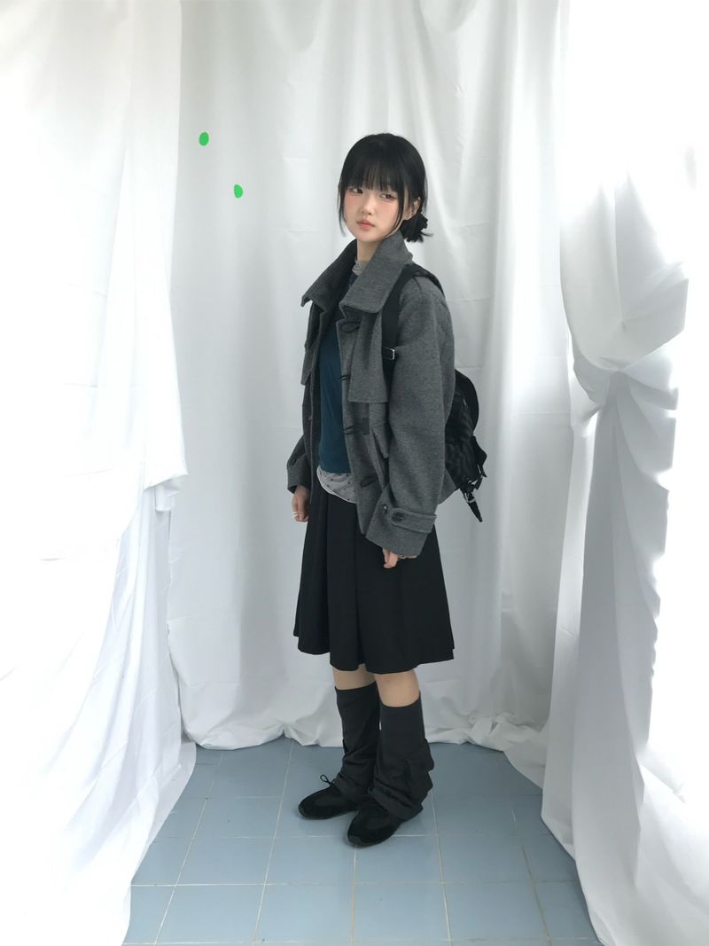 veloni basic bell pleats skirt