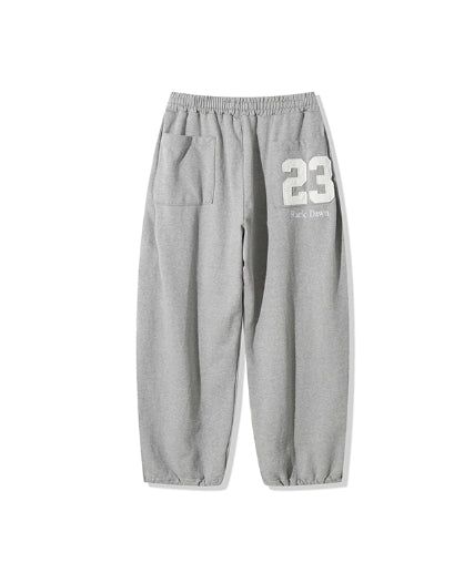 Luffy 23-embroidered wide sweatpants