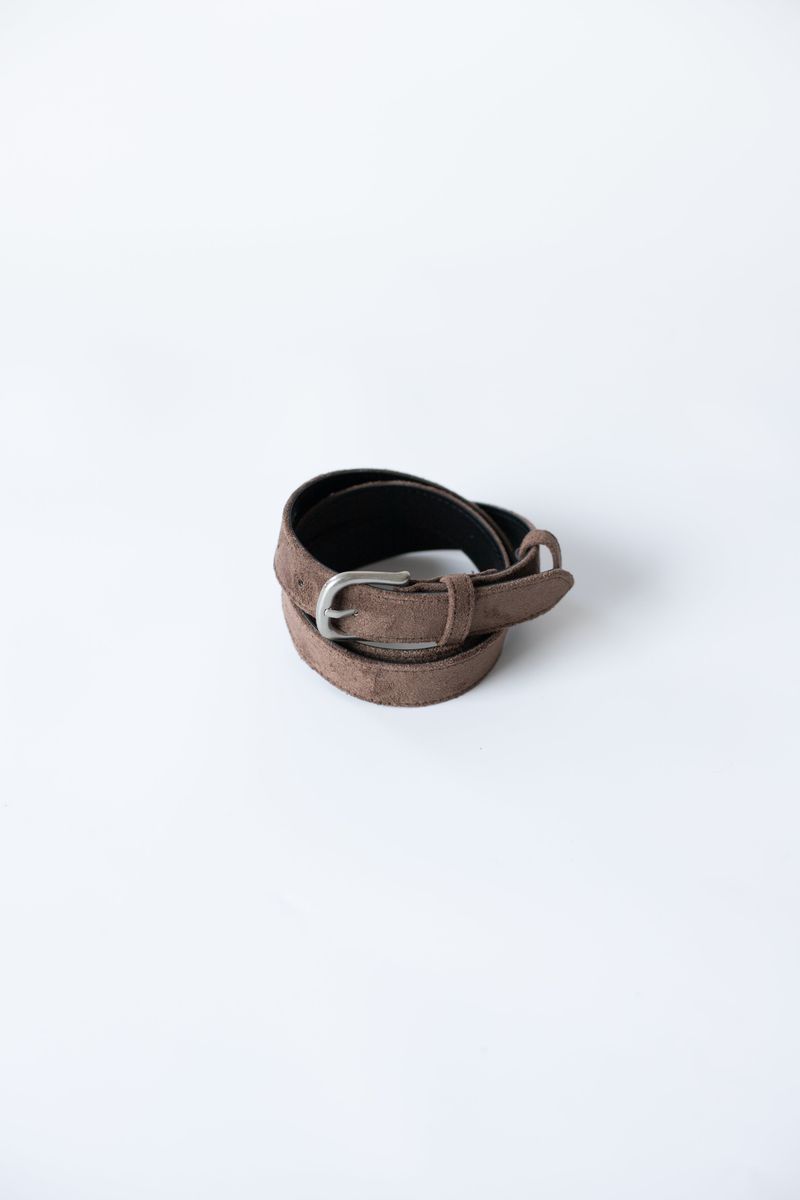 Boucle suede belt bag (Brown)