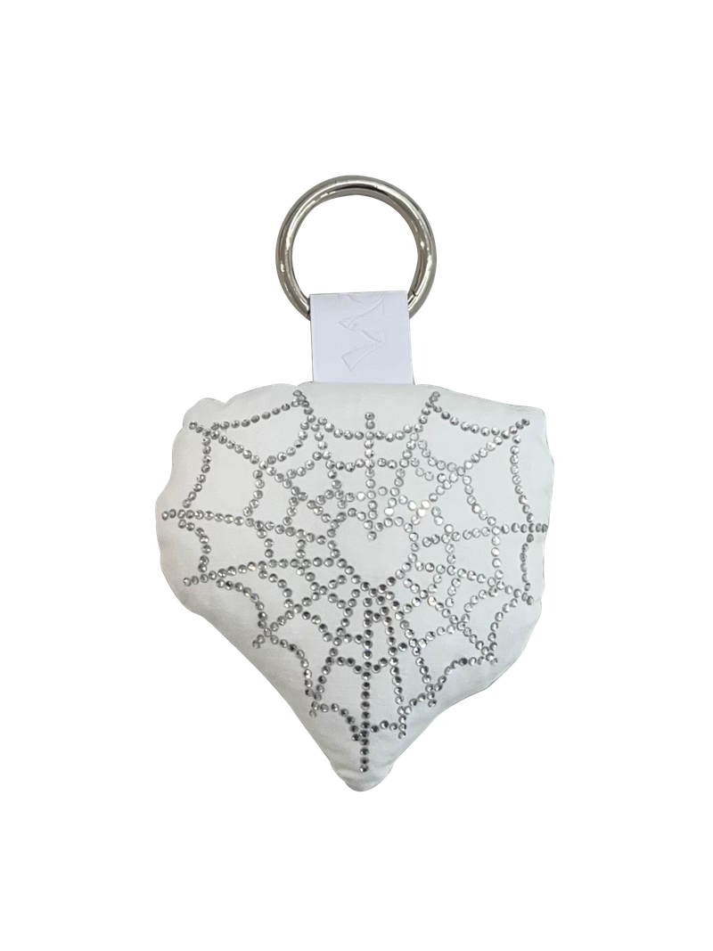 [MADE] Twinkle cushion keyring - heart web