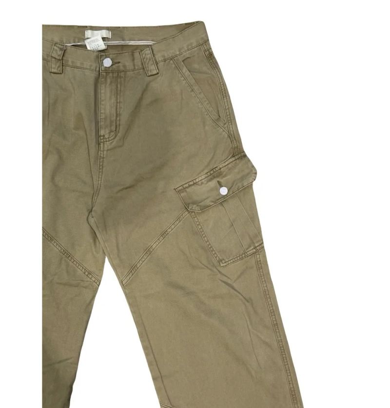 LMN Paneled Washed Cargo Wide Pants (3 colors)
