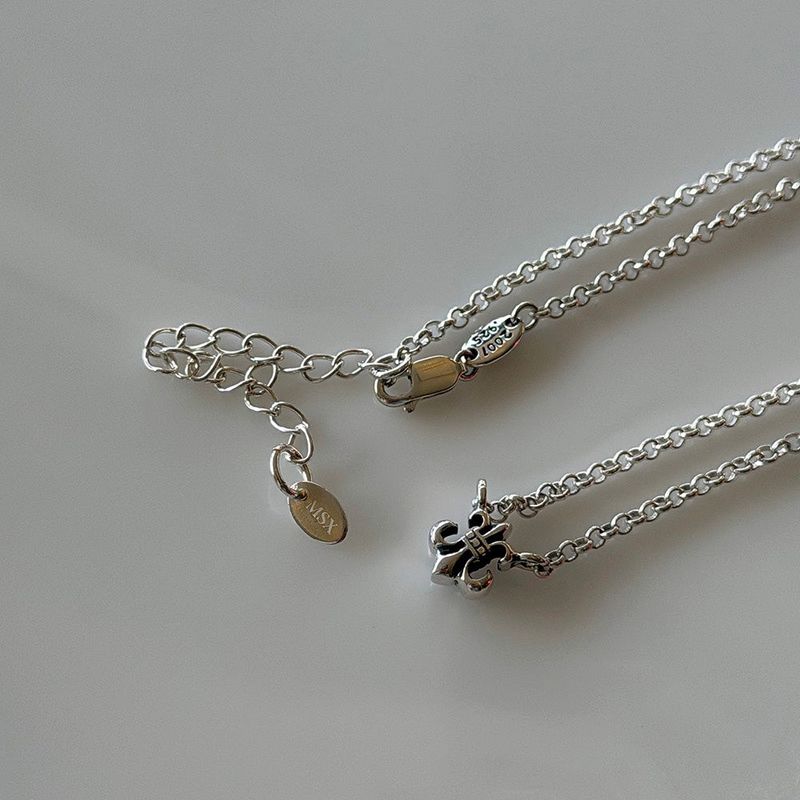 [925silver] Antique spear necklace