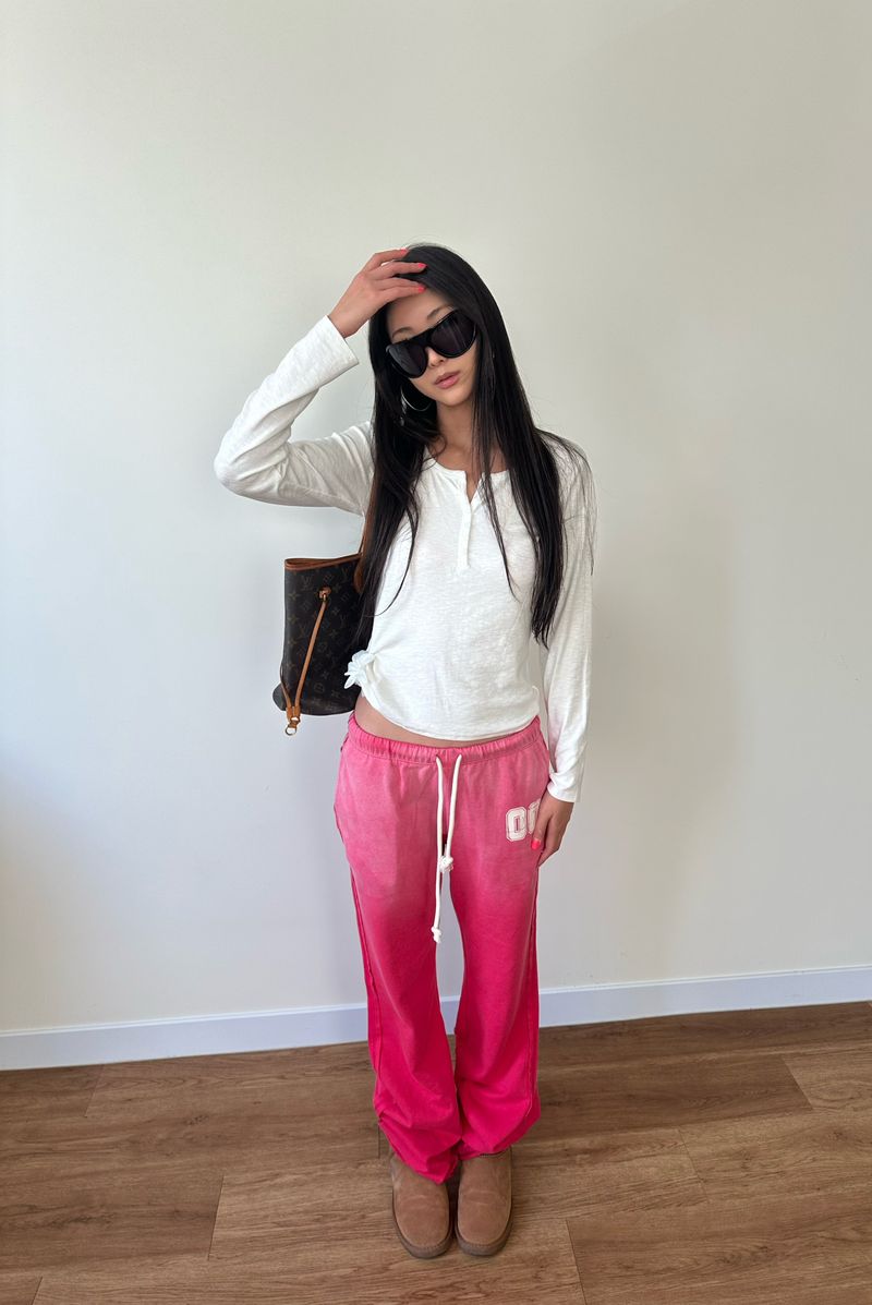 soft button henley top