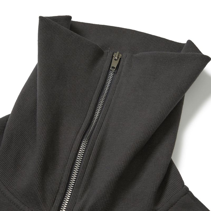 ビッグカラーハーフジップアップ / Bigcollar Half Zip up [CHARCOAL]