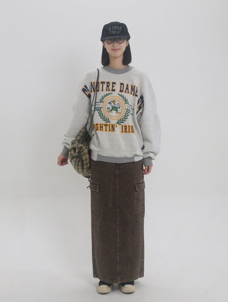 LEY Handstitch Long Brim Cap / Black