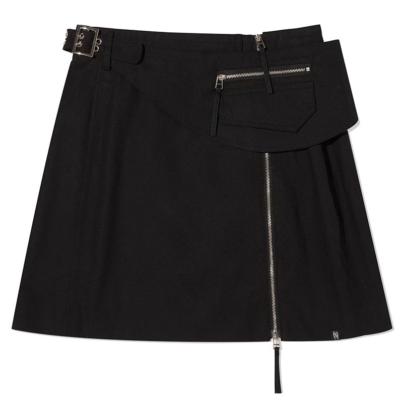 KIRSH（キルシー）の「INCISION COVER-UP SKIRT [BLACK]（Skirts）」