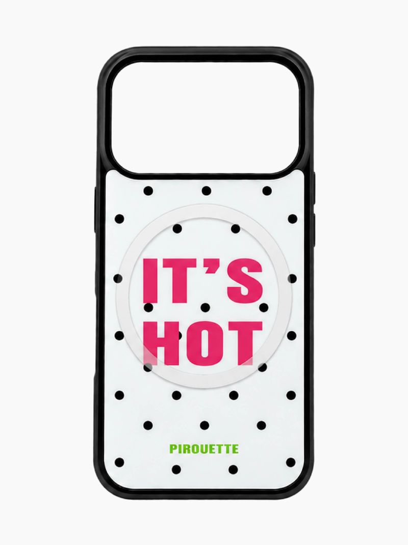 PIROUETTE(ピルエット)の「MagSafe IT'S HOT Glass Bumper Case (White)(Smartphone Accessories)」