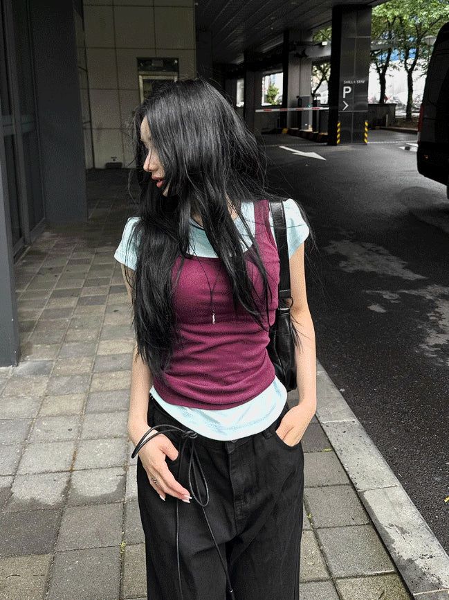 hatsukoshi（ハツコシ）の「[1+1] Essential Square Neck Sleeveless（Tops）」