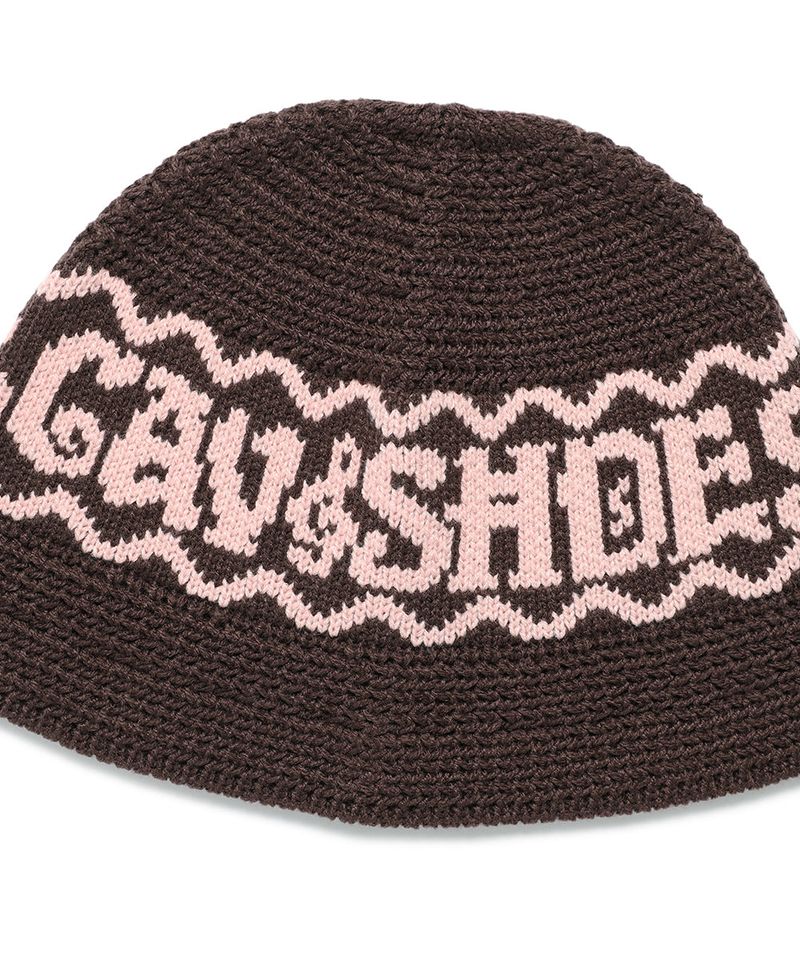 CLEF KNIT BUCKET HAT BROWN(CV2EFUAB30A)