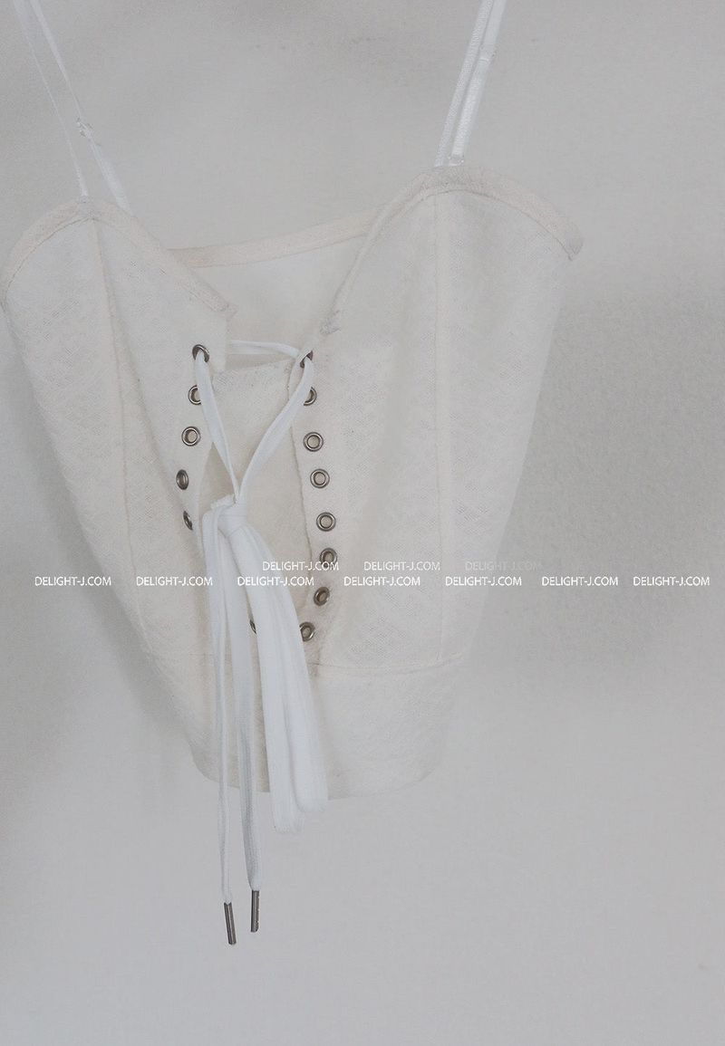 corset lace bustier sleeveless