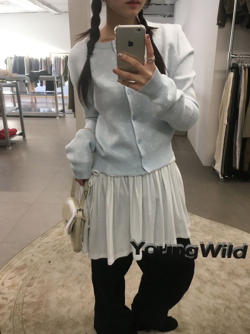 Vero Poa Dot Cardigan (3color)