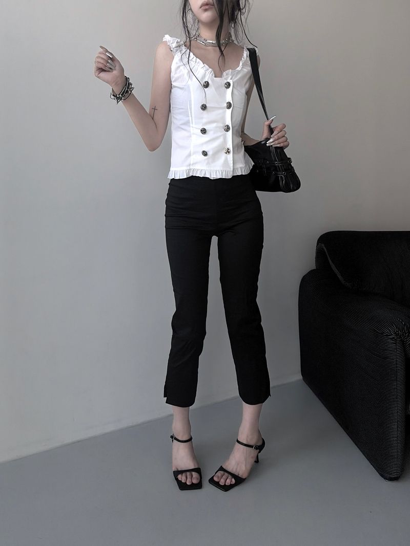summer capri pants (2color)