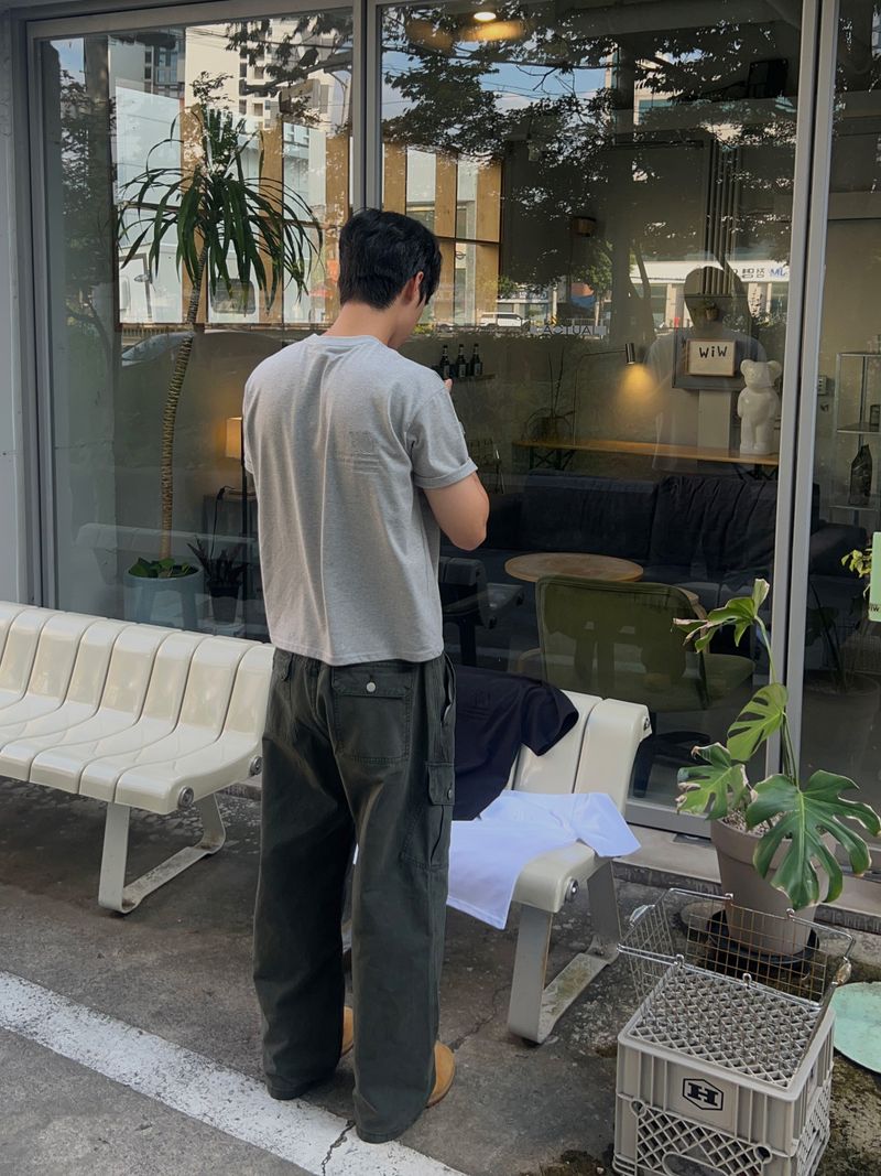Pigment Diagonal Seam Cargo Pants (3 Colors)