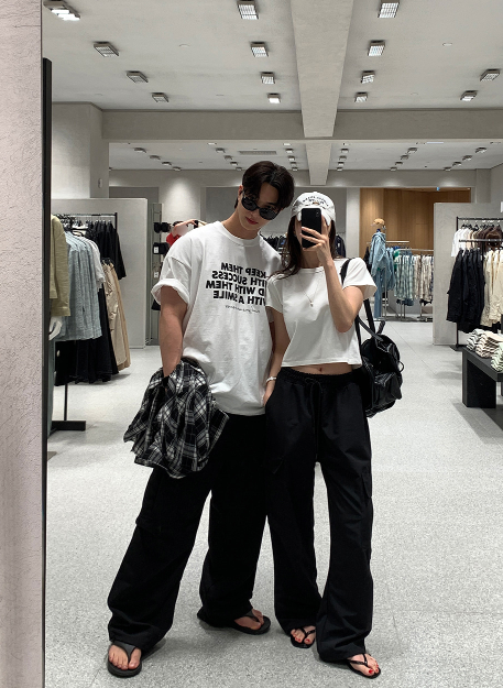 KEF Rustling Cargo Wide Elastic Pants / 6 colors