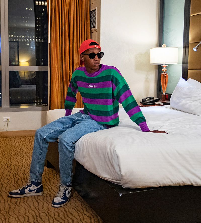 Logo Triple Stripe Knit