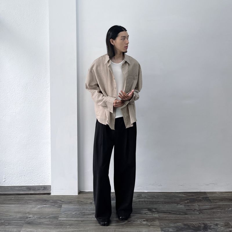 Textured Stripe Shirt