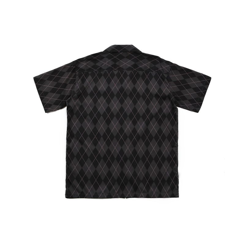 ARGYLE FUNK HALF SHIRTS BLACK