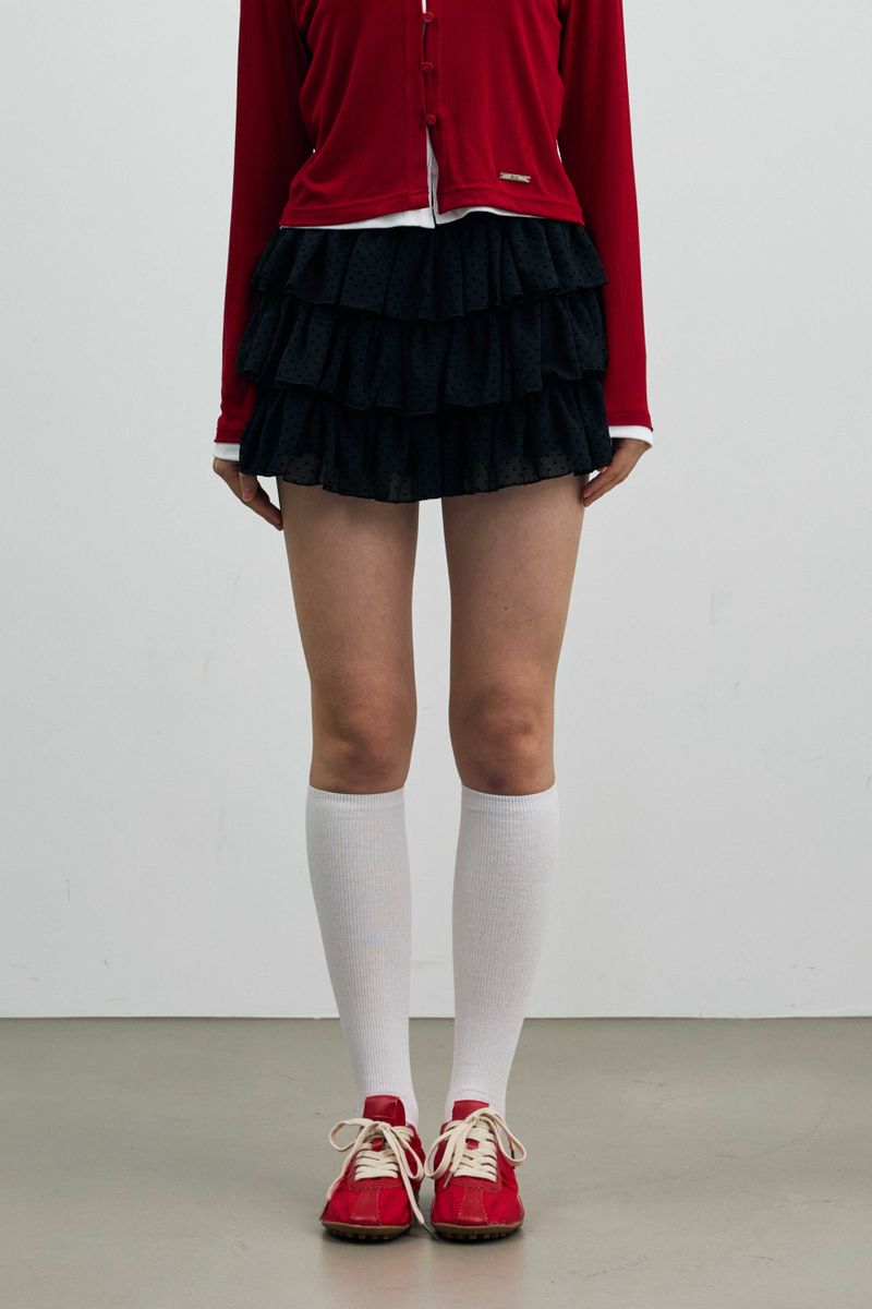 ARIKIM（アリキム）の「MINI HEART CANCAN SKIRT PANTS / BLACK（Skirts）」