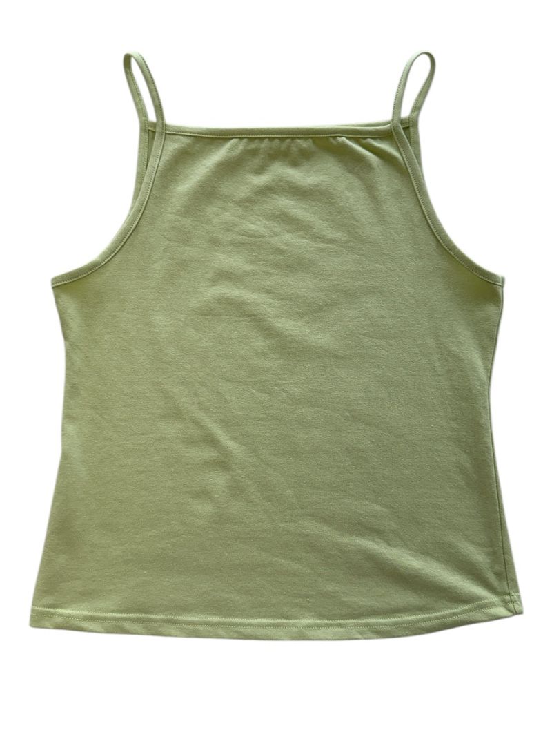colourful sleeveless top