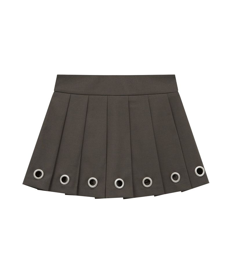 eyelet skirt (brown)