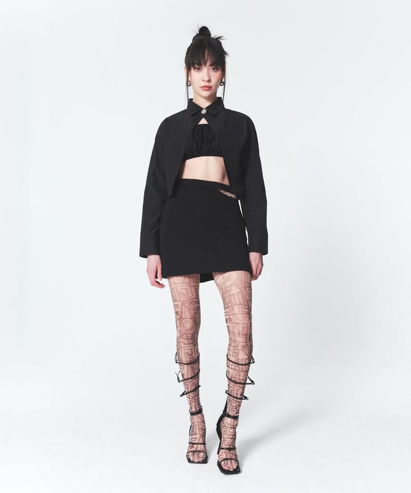 Single Button Shirt Black
