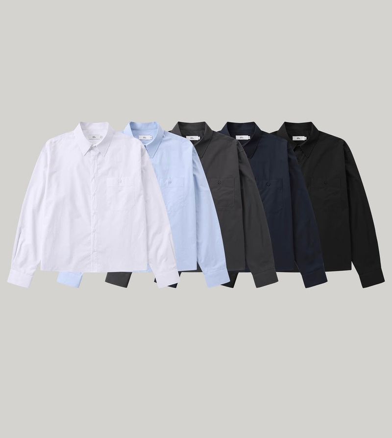 Charcoal Clean Pocket Shirt