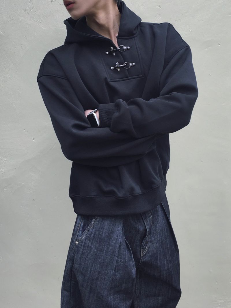 Gent Buckle Hooded Man-to-Man 2C