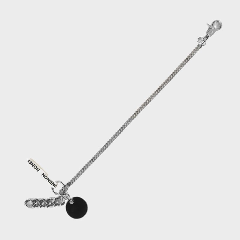 BLACK CIRCLE KEYRING_L