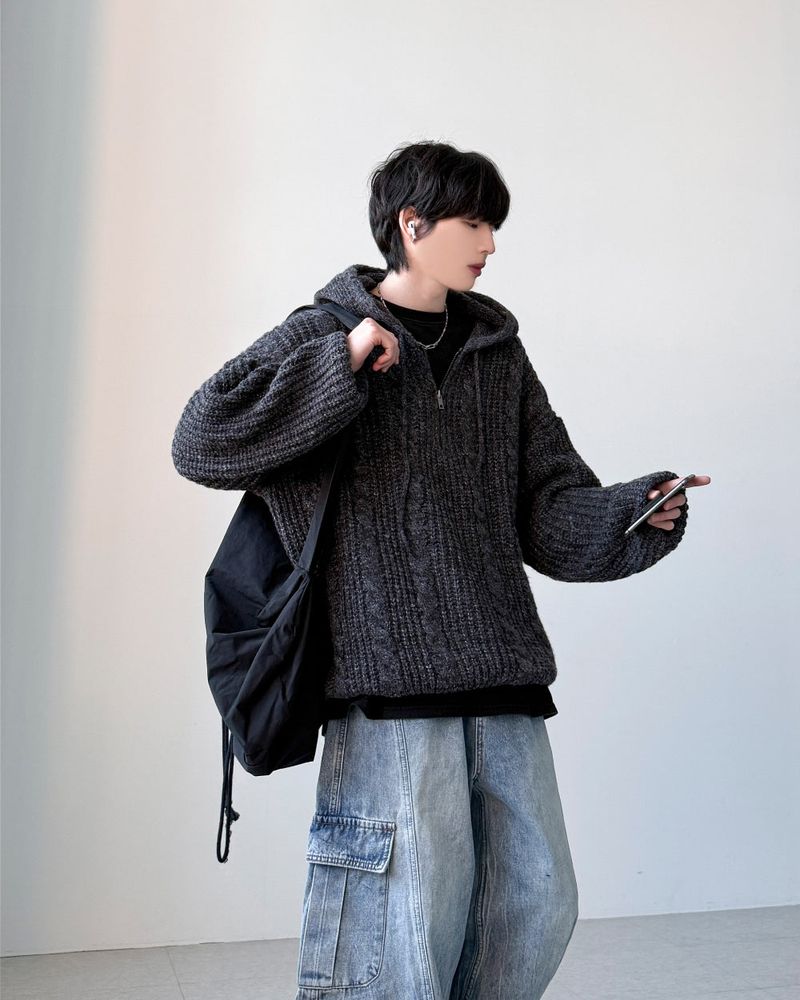 Pania Zip-Up Hood Knit