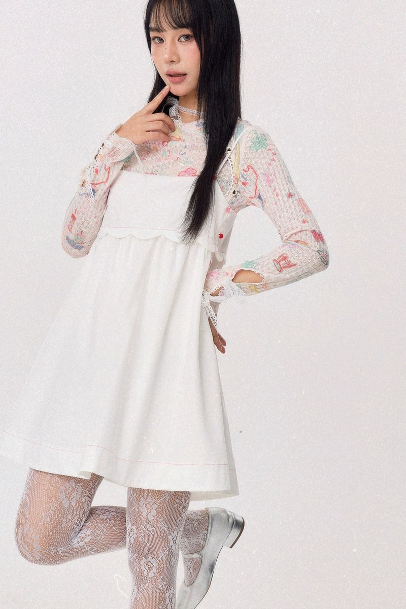Dear Days Sheer Lace Top