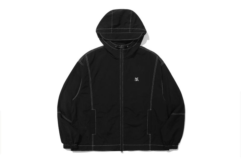 OUT STITCH WIND JACKET_BLACK
