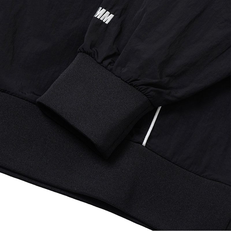 Sports Dept Logo Piping Nylon Pullover - Black