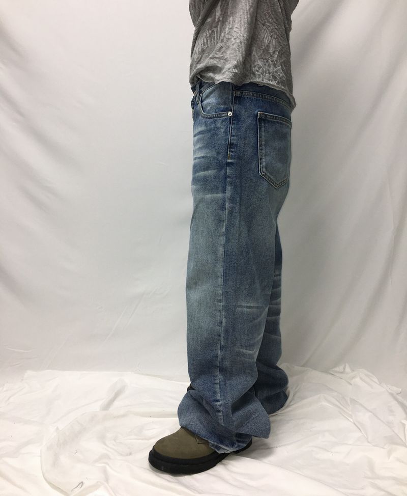 5-Button Fly Flared Denim Pants