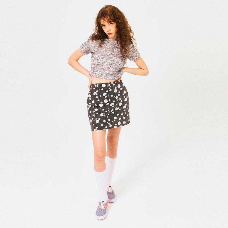 FREAKISH DAISY MINISKIRT (BLACK)